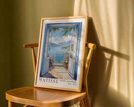 Open Window Henri Matisse Exhibition Print, Henri Matisse Style Fauvism Painting, Mediterranean Peaceful Vintage Modern Exhibition Wall Art 1866405098