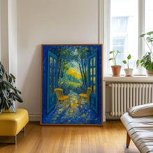 Open Window Henri Matisse Print, Henri Matisse Style Fauvism Painting, Modern Exhibition Patio Onto Garden Scene, Trees Flowers Nature Art