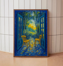 Open Window Henri Matisse Print, Henri Matisse Style Fauvism Painting, Modern Exhibition Patio Onto Garden Scene, Trees Flowers Nature Art