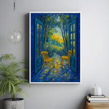 Open Window Henri Matisse Print, Henri Matisse Style Fauvism Painting, Modern Exhibition Patio Onto Garden Scene, Trees Flowers Nature Art