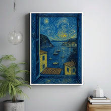 Open Window Henri Matisse Print, Henri Matisse Style Fauvism Painting, Modern Exhibition Print, Coastal Village, Harbour Boats, Ocean View