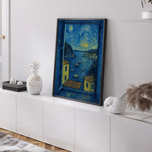 Open Window Henri Matisse Print, Henri Matisse Style Fauvism Painting, Modern Exhibition Print, Coastal Village, Harbour Boats, Ocean View