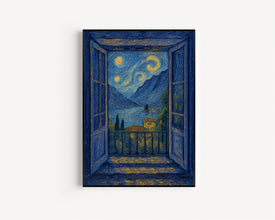 Open Window Henri Matisse Print, Henri Matisse Style Fauvism Painting, Modern Exhibition Print, Patio Doors Italy Mediterranean, Lake Como
