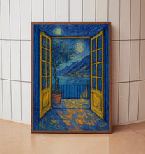 Open Window Henri Matisse Print, Henri Matisse Style Fauvism Painting, Modern Exhibition Print, Patio Doors Italy Mediterranean, Lake Como (2)