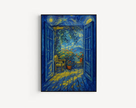 Open Window Henri Matisse Print, Henri Matisse Style Fauvism Painting, Modern Exhibition Print, Patio Doors Romantic Garden Bench Nature