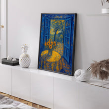 Open Window Henri Matisse Print, Henri Matisse Style Fauvism Painting, Modern Exhibition Print, Patio Doors Terrace, Dining Table Flowers