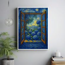 Open Window Henri Matisse Print, Henri Matisse Style Fauvism Painting, Modern Exhibition Window Onto Garden Scene, Hydrangea Flowers Bloom
