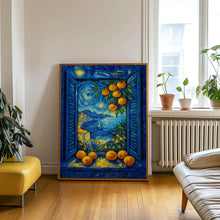 Open Window Henri Matisse Print, Henri Matisse Style Fauvism Painting, Modern Exhibition, Mediterranean Sea, Orange Tree, Coastal View Boats