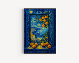 Open Window Henri Matisse Print, Henri Matisse Style Fauvism Painting, Modern Exhibition, Mediterranean Sea, Orange Tree, Coastal View Boats