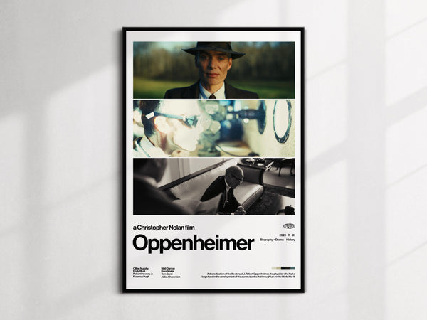 Oppenheimer Movie Poster  Modern Wall Art, Christopher Nolan War Biopic Film (PDF Download) 4318607965