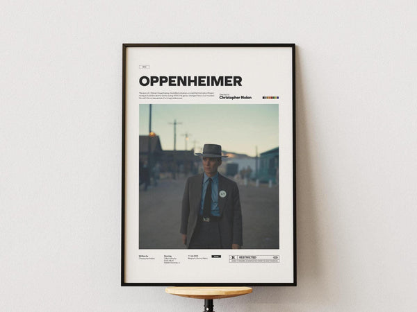 Oppenheimer Poster, Christopher Nolan Film Oppenheimer Print, Cillian Murphy Poster, Oppenheimer's Biography Poster, Cult Movie Wall Decor 4343658260