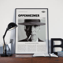Oppenheimer, Christopher Nolan, Retro Movie Poster, Custom Movie Poster 4421167915