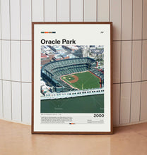 Oracle Park Poster, San Francisco Giants Poster Print, MLB Stadium Poster, Baseball Fan Gift Print