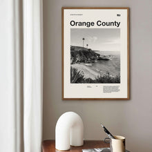 Orange County Print  Orange County Poster  Orange County Wall Art  Mid Century Poster  Travel Print Art  California 1595534712