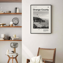 Orange County Print  Orange County Poster  Orange County Wall Art  Mid Century Poster  Travel Print Art  California 1595534712