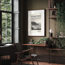 Orange County Print  Orange County Poster  Orange County Wall Art  Mid Century Poster  Travel Print Art  California 1595534712