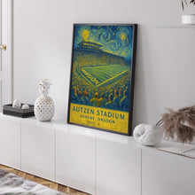 Oregon Football  Autzen Stadium  Black and White  Poster