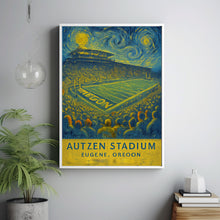 Oregon Football  Autzen Stadium  Black and White  Poster