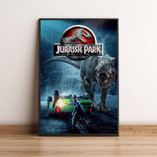 Original Jurassic Park Movie Poster, T-Rex Sci-Fi Thriller Cult Film Art Print, 1990 Steven Spielberg Glossy Large Format Decor Gift 4333612886