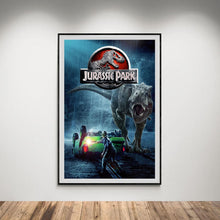 Original Jurassic Park Movie Poster, T-Rex Sci-Fi Thriller Cult Film Art Print, 1990 Steven Spielberg Glossy Large Format Decor Gift 4333612886