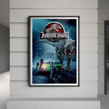 Original Jurassic Park Movie Poster, T-Rex Sci-Fi Thriller Cult Film Art Print, 1990 Steven Spielberg Glossy Large Format Decor Gift 4333612886