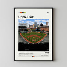Oriole Park Poster, Baltimore Orioles Poster Print, MLB Stadium Poster, Baseball Fan Gift Print