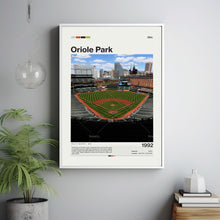 Oriole Park Poster, Baltimore Orioles Poster Print, MLB Stadium Poster, Baseball Fan Gift Print