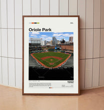 Oriole Park Poster, Baltimore Orioles Poster Print, MLB Stadium Poster, Baseball Fan Gift Print
