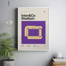 Orlando City SC Poster, Inter&Co Stadium Soccer Print, Mid Century Modern Football Post-OXH841