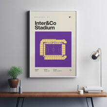 Orlando City SC Poster, Inter&Co Stadium Soccer Print, Mid Century Modern Football Post-OXH841