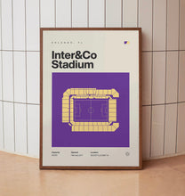 Orlando City SC Poster, Inter&Co Stadium Soccer Print, Mid Century Modern Football Post-OXH841