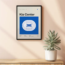 Orlando Magic Poster, Kia Center Stadium Print, Mid Century Modern Basketball Poster, S-W9D3DD