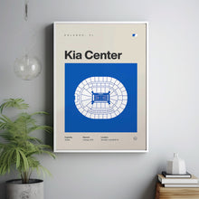 Orlando Magic Poster, Kia Center Stadium Print, Mid Century Modern Basketball Poster, S-W9D3DD