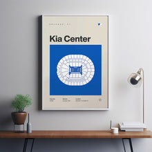 Orlando Magic Poster, Kia Center Stadium Print, Mid Century Modern Basketball Poster, S-W9D3DD