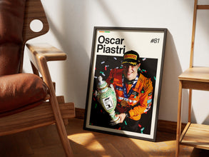 Oscar Piastri Poster  Piastri McLaren Wall Art  Framed F1 Print  Motorsport Grand Prix Decor  Car Racing Artwork  Oscar Piastri Poster 4380724818