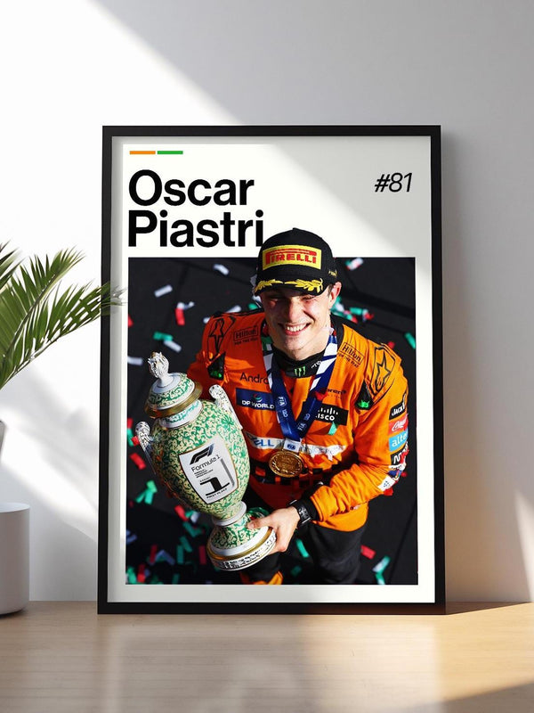 Oscar Piastri Poster  Piastri McLaren Wall Art  Framed F1 Print  Motorsport Grand Prix Decor  Car Racing Artwork  Oscar Piastri Poster 4380724818