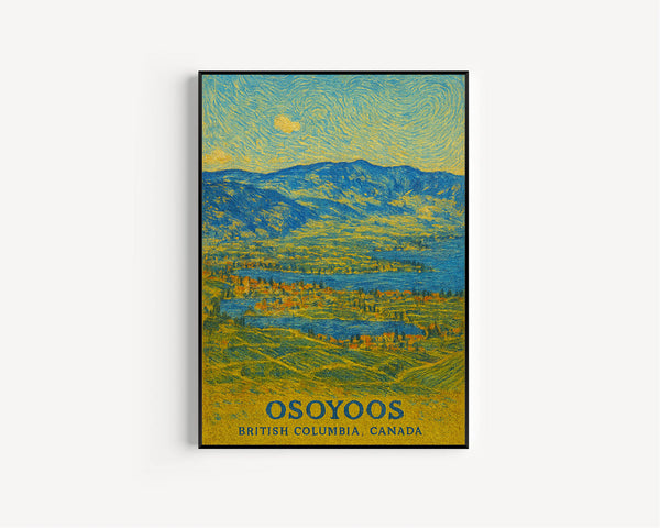 Osoyoos Print, Osoyoos Photo Poster, Osoyoos Travel Wall Art, Osoyoos Map Print, Osoyoos Print, Osoyoos Wall Décor, British Columbia, Canada