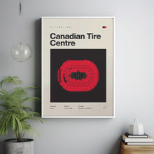 Ottawa Senators Poster, Canadian Tire Centre Stadium Print, Mid Century Modern Hockey Pos-WBKN