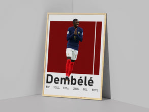 Ousmane Dembele Poster, French Footballer Print Sport Poster 1531560169
