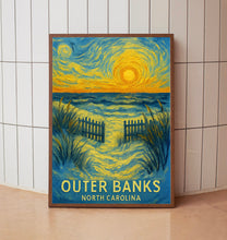 Outer Banks Poster, Outer Banks North Carolina Travel Wall Art, North Carolina Travel Print, Birthday Gifts, Travel Gifts