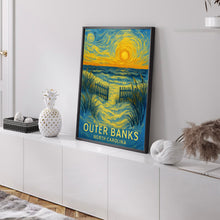 Outer Banks Poster, Outer Banks North Carolina Travel Wall Art, North Carolina Travel Print, Birthday Gifts, Travel Gifts