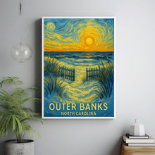 Outer Banks Poster, Outer Banks North Carolina Travel Wall Art, North Carolina Travel Print, Birthday Gifts, Travel Gifts