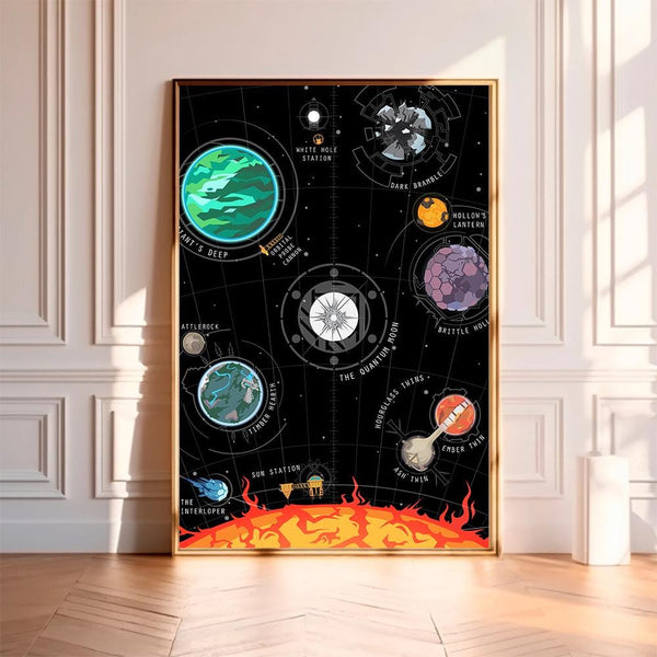 Outer Wilds--Movie Poster,High Quality Canvas Print, Wall Art, Room Decor, Art Poster For Gift Unframed 1801117543
