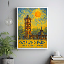 Overland Park Poster Print, Overland Park 1 Travel Poster, Overland Park Van Gogh Style Wall Art, Overland Park, Kansas, United States