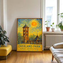 Overland Park Poster Print, Overland Park 1 Travel Poster, Overland Park Van Gogh Style Wall Art, Overland Park, Kansas, United States