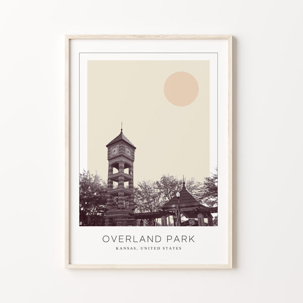 Overland Park Poster Print, Overland Park Travel Poster, Overland Park Minimalistic Wall Art, Overland Park, Kansas, United States 1882436605