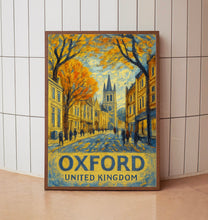 Oxford UK Travel Poster, Oxford UK Travel Poster Print, London, Oxford Travel Poster Wall Art, United Kingdom Travel Poster