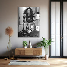 Ozzy Osbourne Bathroom Toilet Canvas, Black Sabbath Vintage Black and White Funny Restroom Photography Comedy Art Decor Canvas 1834191367