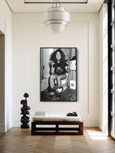 Ozzy Osbourne Bathroom Toilet Canvas, Black Sabbath Vintage Black and White Funny Restroom Photography Comedy Art Decor Canvas 1834191367