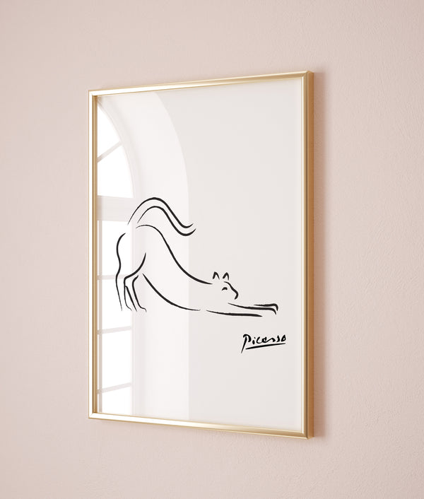 Pablo Picasso - Cat poster, Picasso Exhibition poster, Picasso Exhibition Line Art Poster, Minimalist Line Drawing, Gift print, Home Decor 1329590741